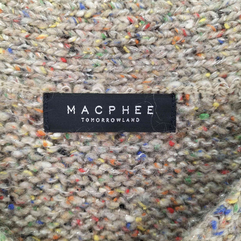 マカフィー MACPHEE マルチカラー ネップ Vネック ウールシルクモヘア混紡 ニット レディース import:S