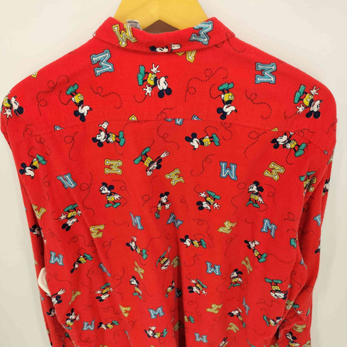 90s 総柄 キャラクター 長袖 シャツ メンズ import:L