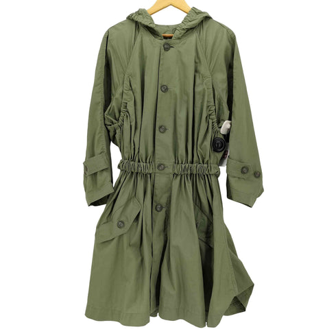アイエスイッセイミヤケ I.S. ISSEY MIYAKE 90s 91ss ギャザー フーデット コート レディース JPN:M