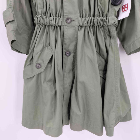 アイエスイッセイミヤケ I.S. ISSEY MIYAKE 90s 91ss ギャザー フーデット コート レディース JPN:M