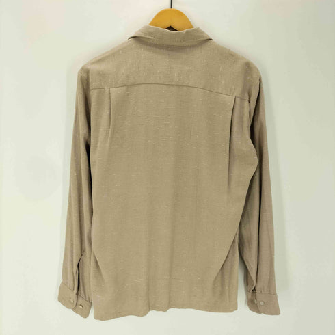 Golden Crown by Oxford 50-60S ネップ カスリ 開襟 オープンカラー ボックス レーヨン シャツ vintage ヴィンテージ メンズ import:M