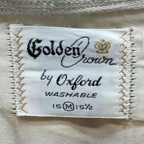 Golden Crown by Oxford 50-60S ネップ カスリ 開襟 オープンカラー ボックス レーヨン シャツ vintage ヴィンテージ メンズ import:M