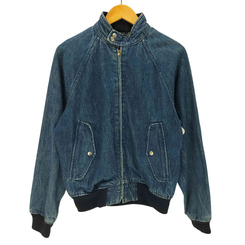 ポロバイラルフローレン Polo by RALPH LAUREN 90S Denim Harrington jacket ポニー無し ヘビーオンス デニム ハリントン ジャケット スウィングトップ ブルゾン メンズ import:S