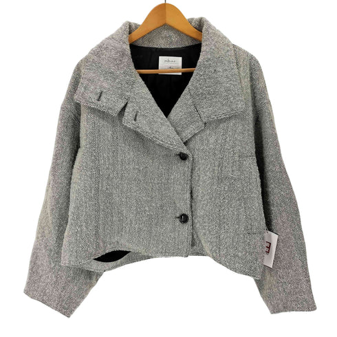 Cafune カフネ SILK BLEND HERRINGBONE STAND BLOUSON シルク ブレンド ヘリンボーン スタンド ブルゾン import レディース 38