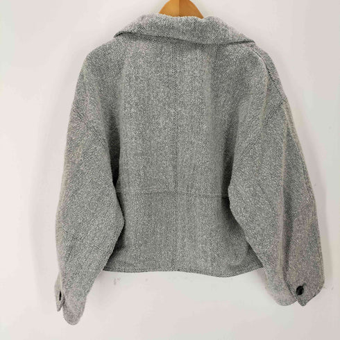 Cafune カフネ SILK BLEND HERRINGBONE STAND BLOUSON シルク ブレンド ヘリンボーン スタンド ブルゾン import レディース 38