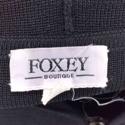 フォクシー FOXEY ダブルジップ ニットパーカー レディース 40
