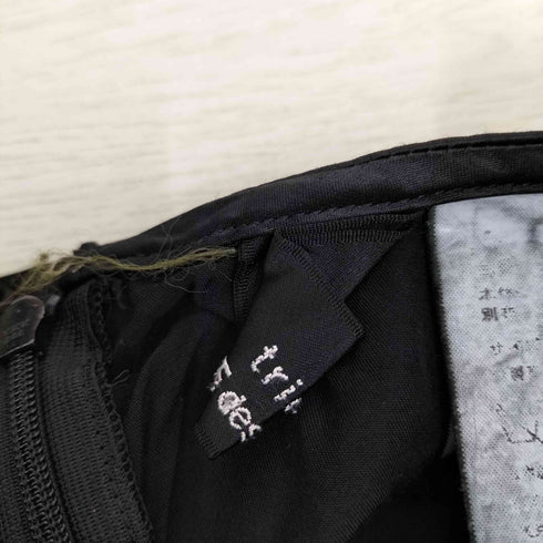 トリココムデギャルソン tricot COMME des GARCONS 異素材切替 レーヨン サテン スカート レディース M