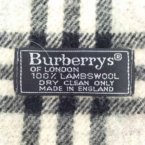 バーバリーズ BURBERRYS ウール100% ノバチェック マフラー メンズ
