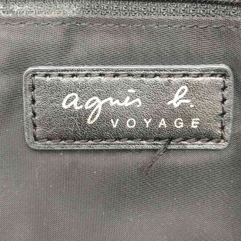 アニエスベーボヤージュ agnes b. VOYAGE レザーハンドル ナイロン ブリーフケース メンズ