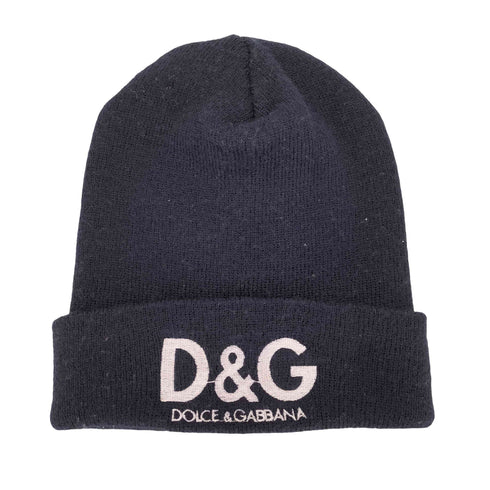 ディーアンドジードルチェアンドガッバーナ D&G DOLCE&GABBANA ロゴ刺繍 ニット帽 メンズ
