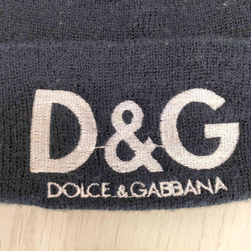 ディーアンドジードルチェアンドガッバーナ D&G DOLCE&GABBANA ロゴ刺繍 ニット帽 メンズ