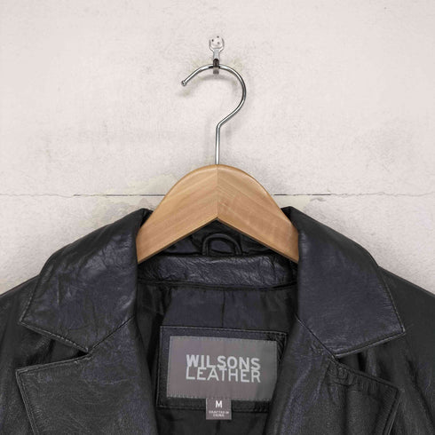 ウィルソン Wilsons Leather genuine leather リアルレザー 本革 2B テーラードジャケット レディース M