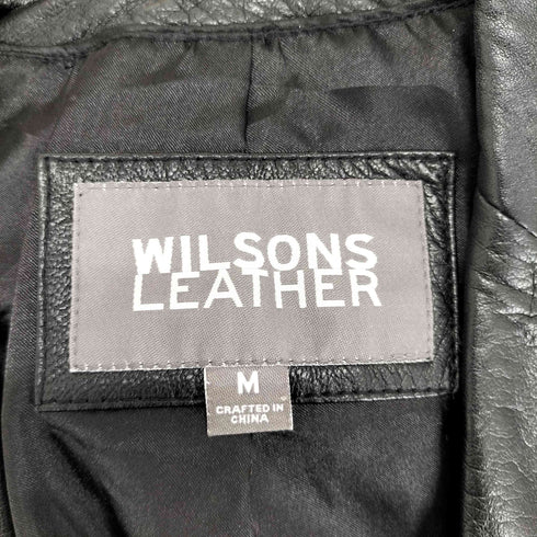 ウィルソン Wilsons Leather genuine leather リアルレザー 本革 2B テーラードジャケット レディース M