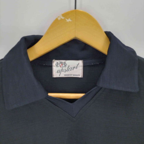 UPSTART レーヨンポリ L/S スキッパーポロ メンズ