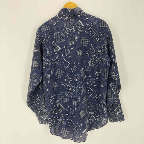 キャリアクラブ CAREER CLUB 70S~ USA製 襟芯 バンダナ柄 L/S シャツ メンズ JPN:L