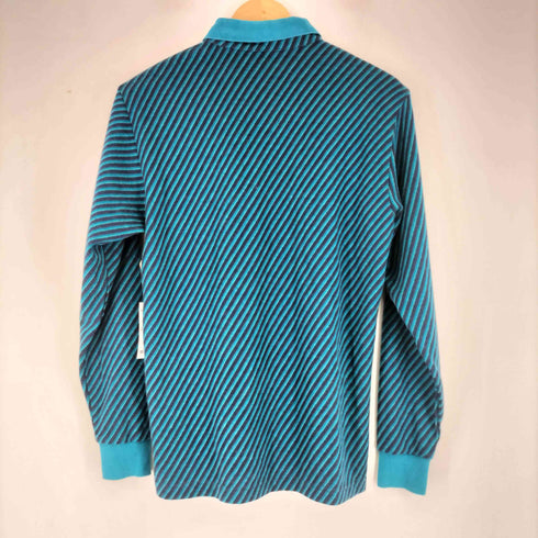 ランバン スポール LANVIN SPORT レジメンタルストライプ L/S ポロシャツ メンズ US:38