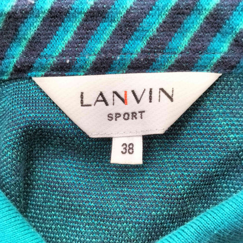 ランバン スポール LANVIN SPORT レジメンタルストライプ L/S ポロシャツ メンズ US:38