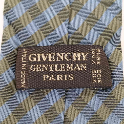 ジバンシィ GIVENCHY GENTLEMAN チェック柄 シルクネクタイ メンズ