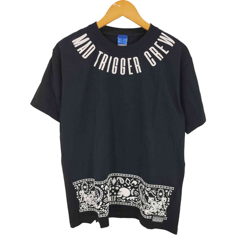 MAD TRIGGER CREW ロゴ プリント クルーネック 半袖 Tシャツ メンズ JPN:L
