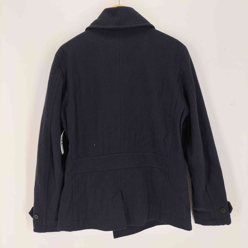 ディーゼル DIESEL レザー ウール 切替 ピーコート メンズ import:L