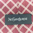 イヴサンローラン Yves Saint Laurent チェック柄 シルクネクタイ メンズ