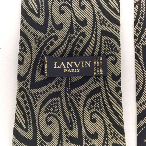 ランバンパリ LANVIN PARIS 総柄 シルクネクタイ メンズ