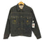 アベイシングエイプ A BATHING APE 00S MADE IN JAPAN 日本製 2nd Type サル顔チェーンステッチ刺繍 デニムジャケット メンズ JPN:M