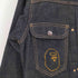 アベイシングエイプ A BATHING APE 00S MADE IN JAPAN 日本製 2nd Type サル顔チェーンステッチ刺繍 デニムジャケット メンズ JPN:M