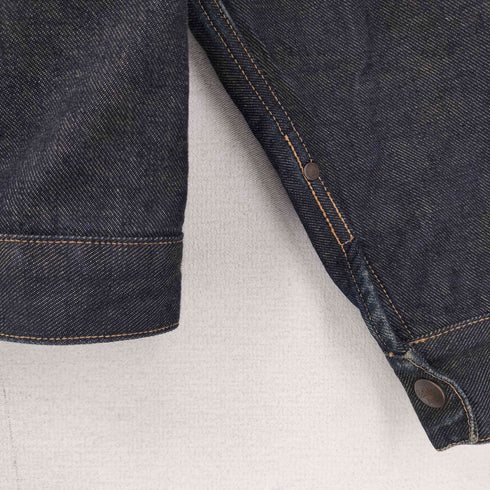 アベイシングエイプ A BATHING APE 00S MADE IN JAPAN 日本製 2nd Type サル顔チェーンステッチ刺繍 デニムジャケット メンズ JPN:M
