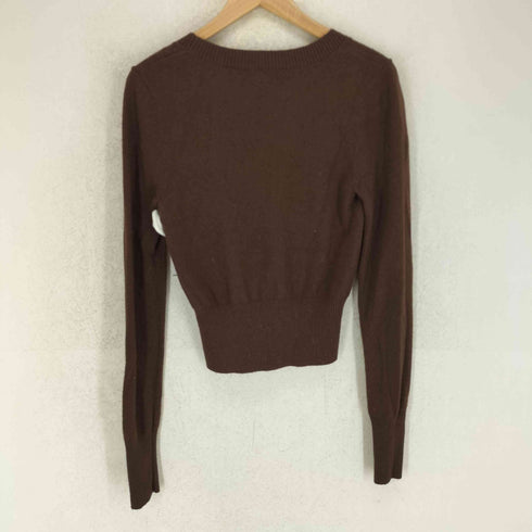 HOUSE OF CB cashmere カシミヤ混 クロップド Uネック ニット セーター import レディース M
