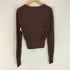 HOUSE OF CB cashmere カシミヤ混 クロップド Uネック ニット セーター import レディース M
