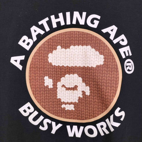 ベイプ BAPE 00S BUSY WORKS ビジーワークス サークルロゴ 長袖 Tシャツ メンズ JPN:M
