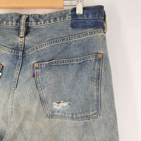 シュガーヒル SUGARHILL DAMAGED MODERN DENIM PANTS WIDE CUT #FADED INDIGO ダメージ加工デニムパンツ ジーンズ メンズ US:34-35