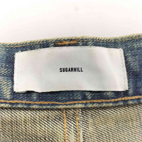 シュガーヒル SUGARHILL DAMAGED MODERN DENIM PANTS WIDE CUT #FADED INDIGO ダメージ加工デニムパンツ ジーンズ メンズ US:34-35