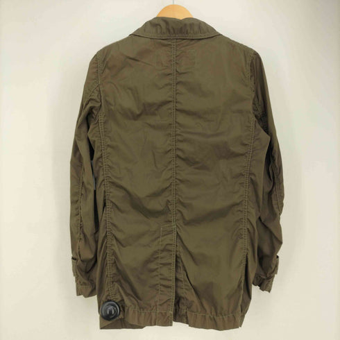 コムデギャルソンオム COMME des GARCONS HOMME 12SS 裏地チェック柄 ステンカラーコート パッカリングコート メンズ JPN:XS