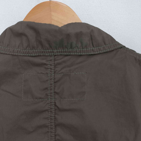 コムデギャルソンオム COMME des GARCONS HOMME 12SS 裏地チェック柄 ステンカラーコート パッカリングコート メンズ JPN:XS