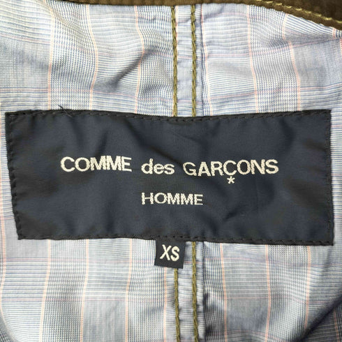 コムデギャルソンオム COMME des GARCONS HOMME 12SS 裏地チェック柄 ステンカラーコート パッカリングコート メンズ JPN:XS
