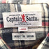 キャプテンサンタ CAPTAIN SANTA ワンポイントロゴ刺繍 好配色 チェック柄 ロングスリーブ BDシャツ メンズ import:L