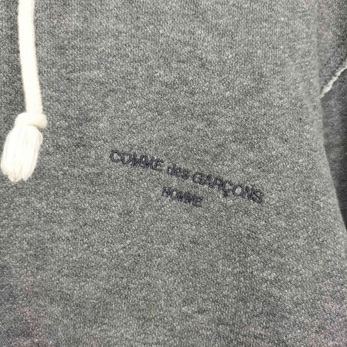 コムデギャルソンオム COMME des GARCONS HOMME 07AW フード裏地チェック柄 スウェットジップパーカー メンズ JPN:S