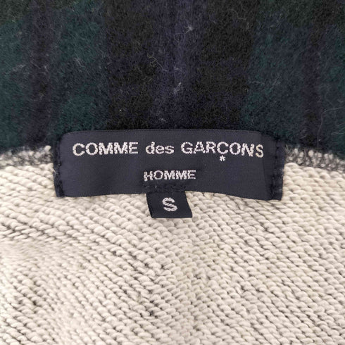 コムデギャルソンオム COMME des GARCONS HOMME 07AW フード裏地チェック柄 スウェットジップパーカー メンズ JPN:S