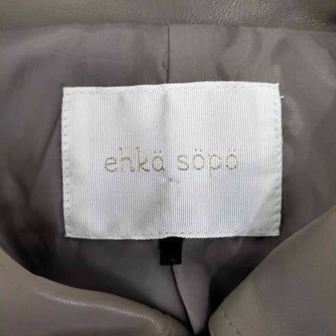 エヘカソポ EHKA SOPO A-2型 シンセティック レザー フライト ジャケット ブルゾン レディース FREE