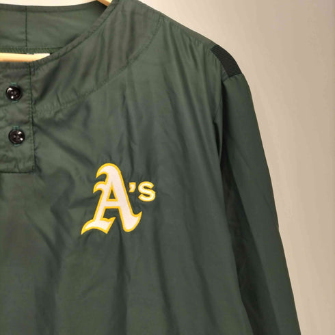 エムエルビー MLB USA製 裾ドローコード ヘンリーネック プルオーバー メンズ import:M