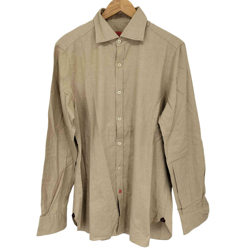 イザイア ISAIA イタリア製 ホリゾンタルカラーシャツ メンズ 41