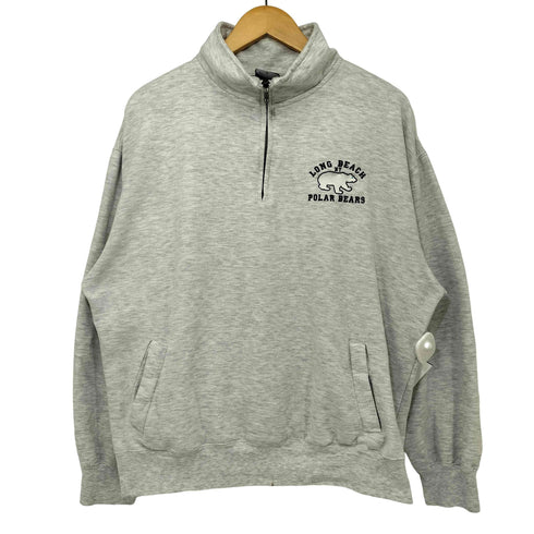 エムブイスポーツ MV SPORT LONG BEACH POLAR BEARS ハーフジップ プルオーバー スウェット メンズ import:XL