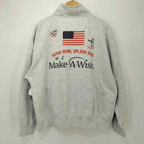 エムブイスポーツ MV SPORT LONG BEACH POLAR BEARS ハーフジップ プルオーバー スウェット メンズ import:XL
