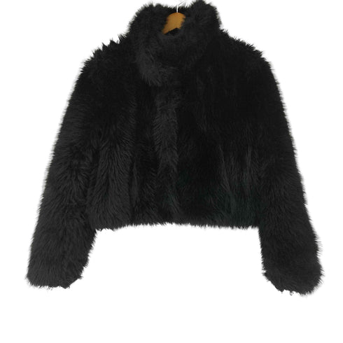 ザラ ZARA フェイクファージャケット レディース import:M