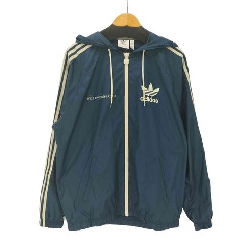 アディダスオリジナルス adidas Originals Mellow Ride Club メローライド クラブ ウィンド ブレーカー 3ストライプ トレフォイル ロゴ プリント ジャケット メンズ import:L