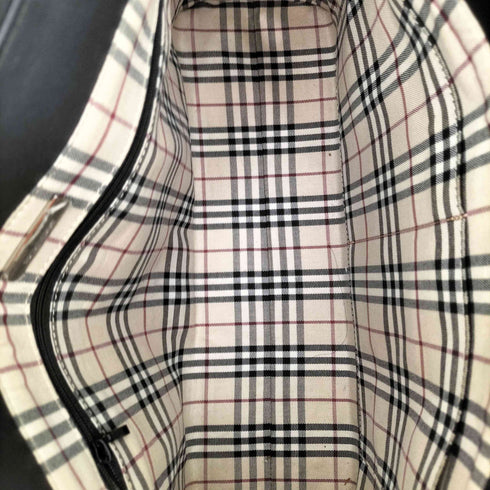 バーバリー BURBERRY 裏地ノバチェック レザートートバッグ レディース