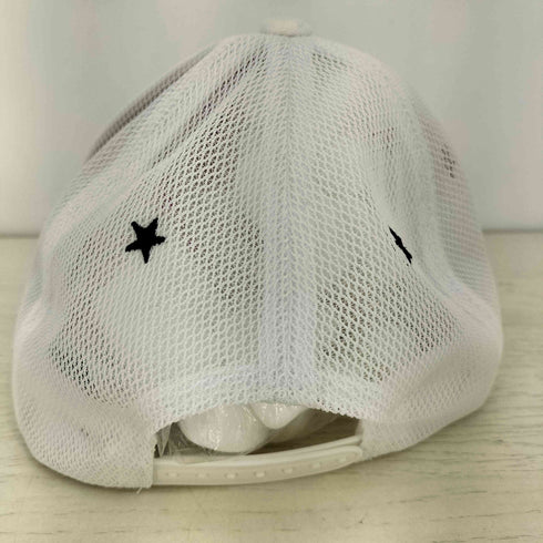 ヨシノリコタケデザイン YOSHINORI KOTAKE DESIGN シールドワッペン 星刺繍 ホワイトメッシュキャップ メンズ