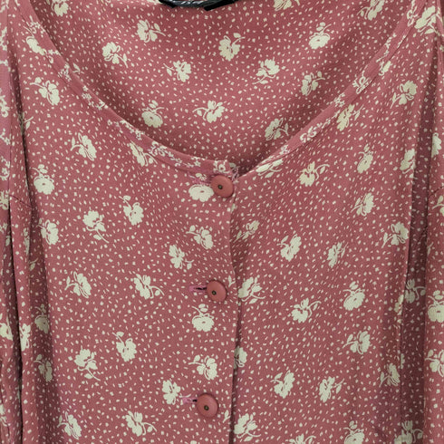 BETSEY JOHNSON レーヨン100% 花柄 オールインワンパンツ レディース P